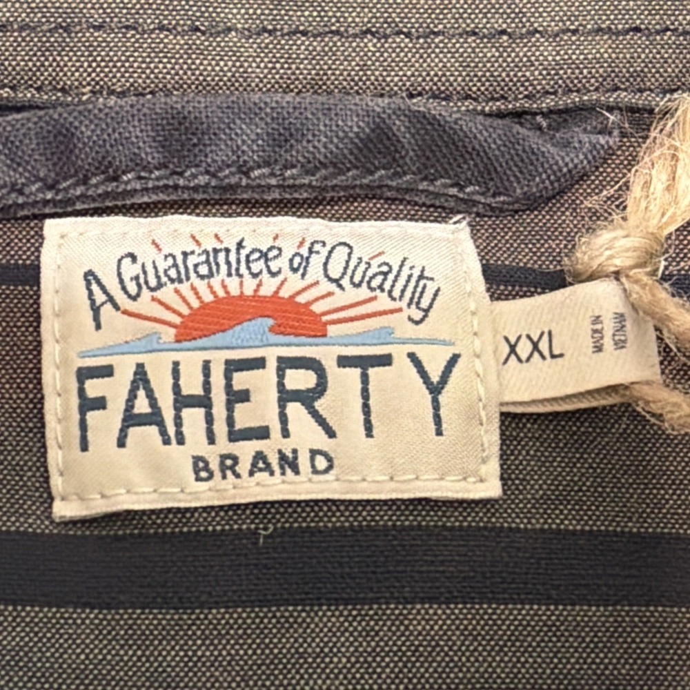 Faherty Lakeside CPO Washed Charcoal Shirt Jacket Size 2XLarge NWT $248 - Picture 4 of 10